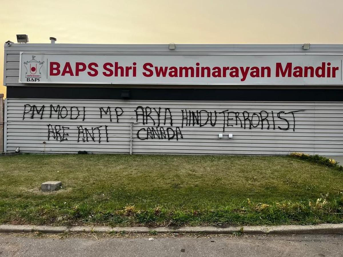 Hindu Temple Vandalised in the US