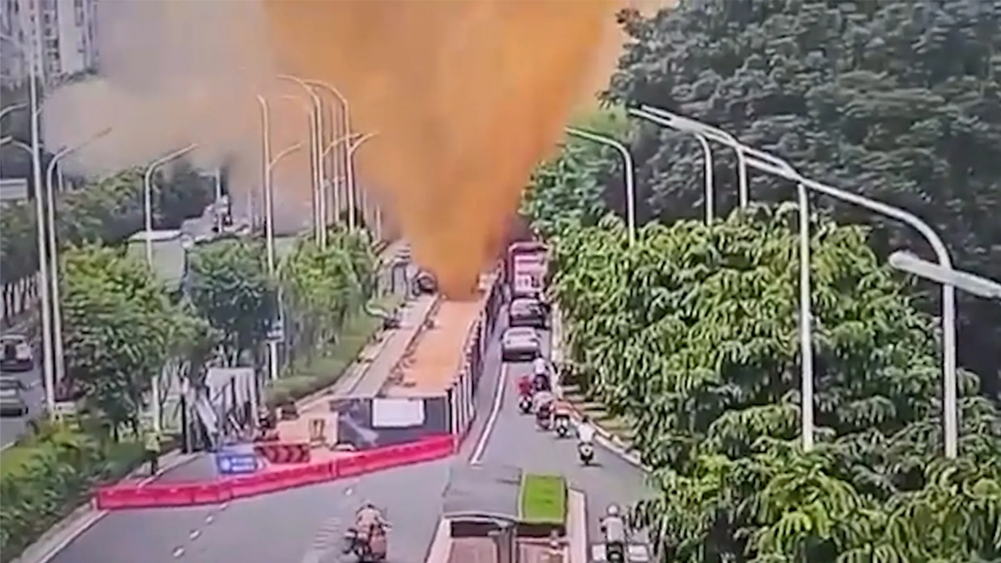 Poop volcano in China