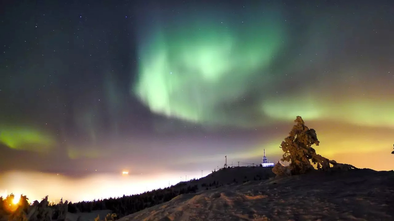 aurora seen in Leh