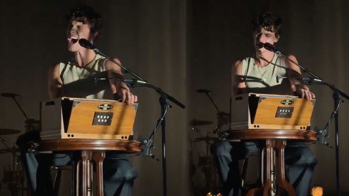 Shawn Mendes Plays Harmonium