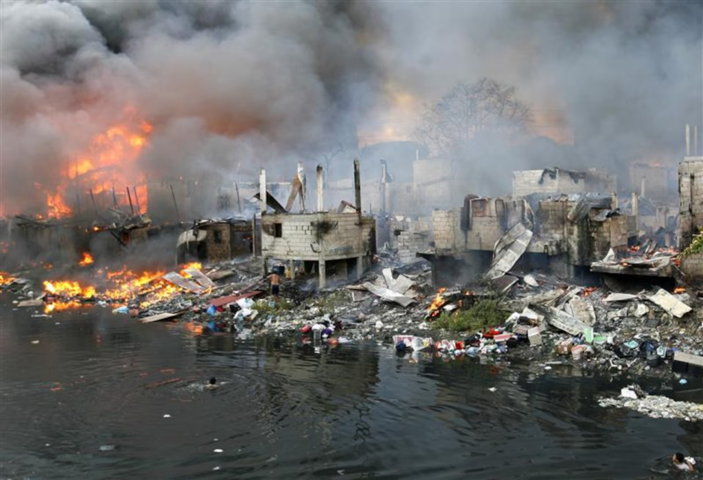 fire in Manila