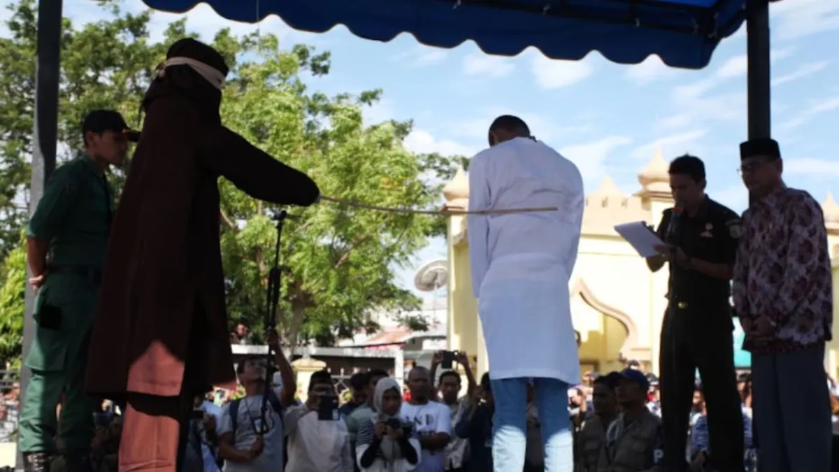 Malaysian Man Publicly Flogged