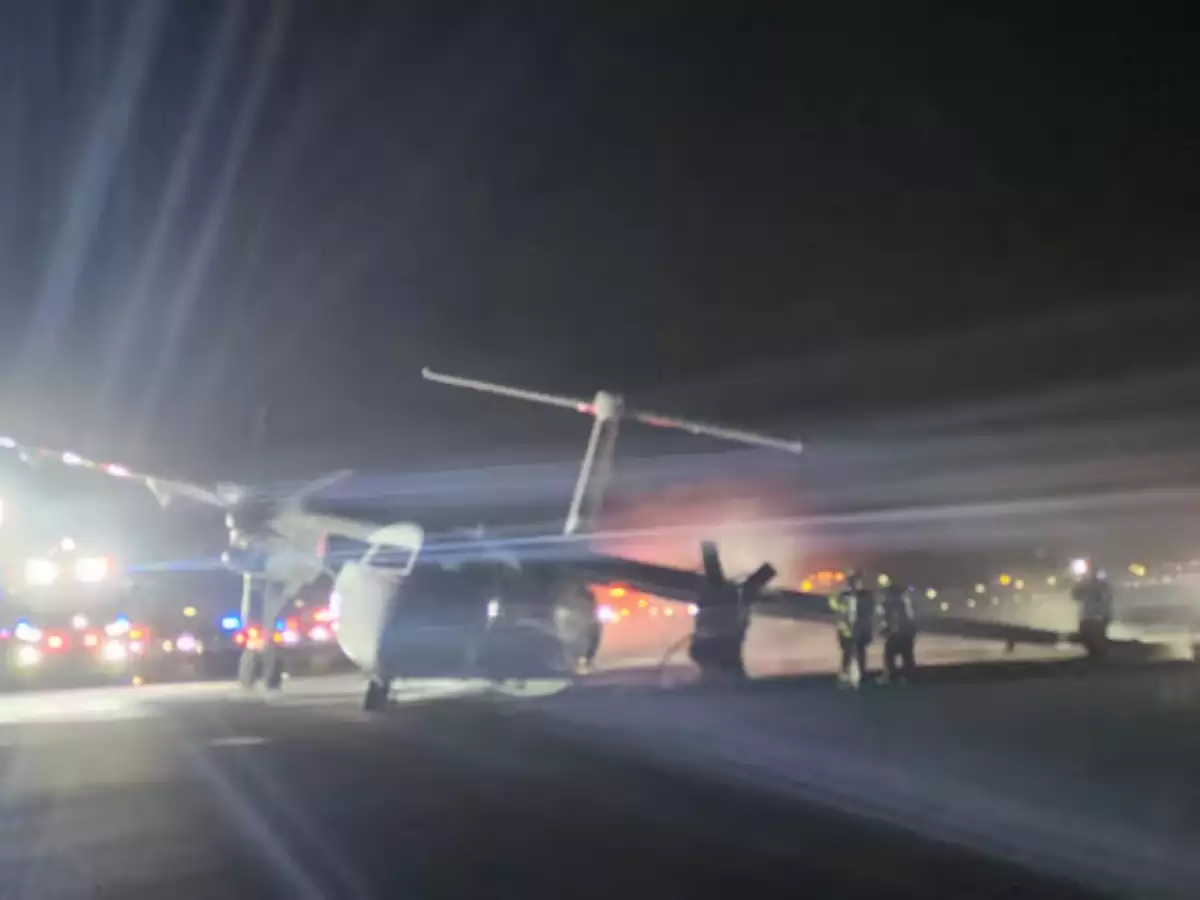 Canada Plane Catches Fire