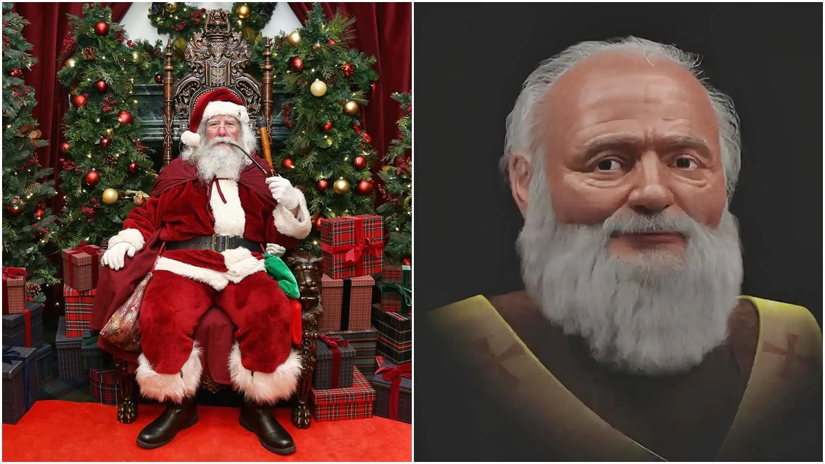 Face of Santa Claus