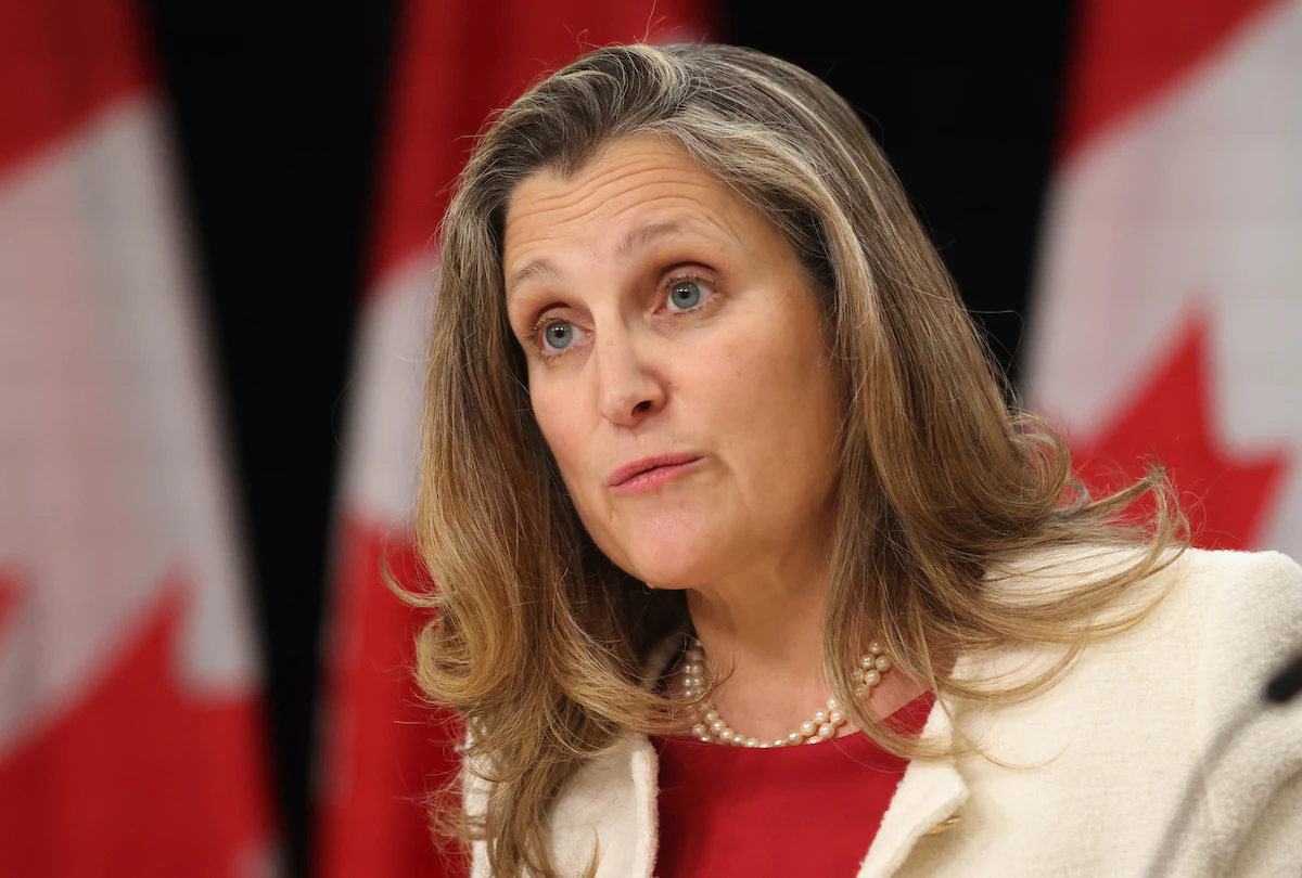 Canada Finance Minister Chrystia Freeland Resigns