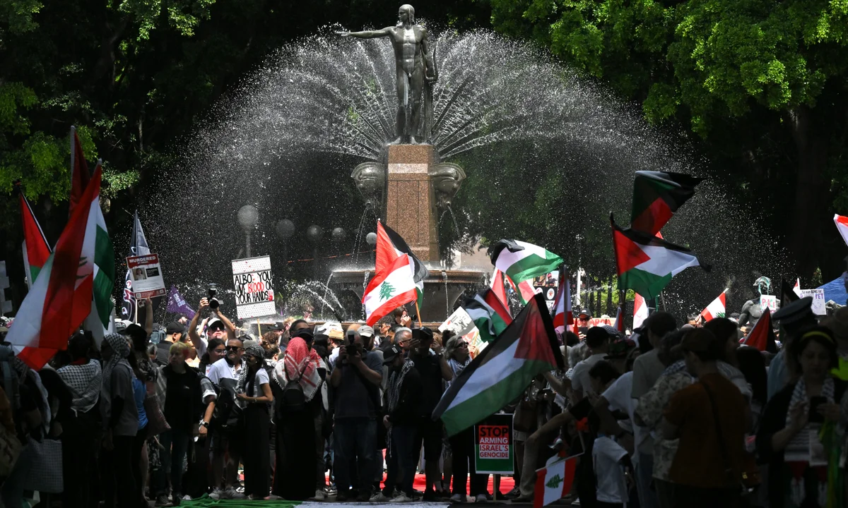 pro-Palestine march in London