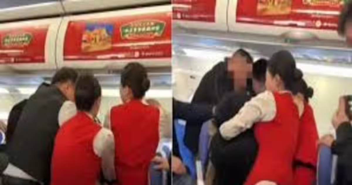passenger bites air hostess