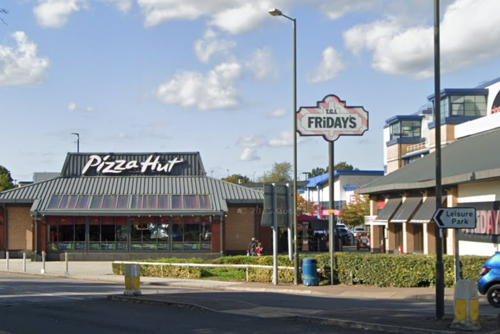 BMW Crashes Into Family in Crawley Leisure Park