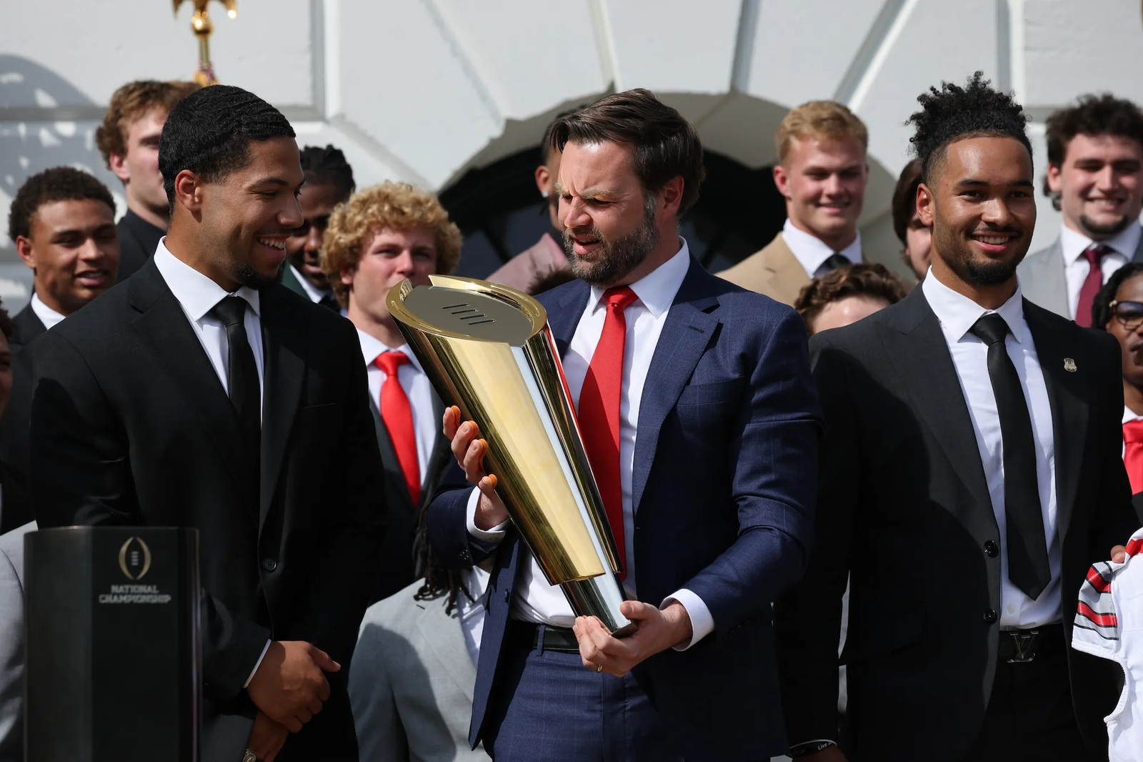 JD Vance Broke Football Championship Trophy