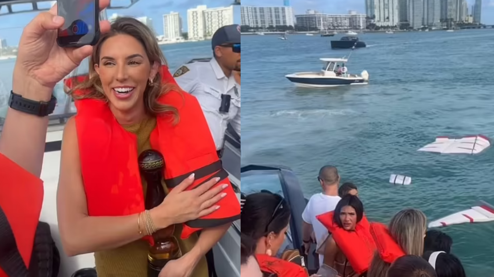 Lamborghini Yacht Sinking Off Miami Beach