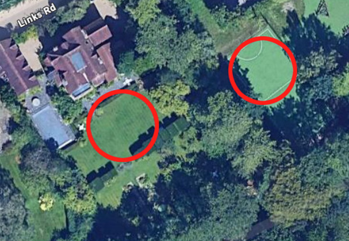 Footballs Kicked Into Garden