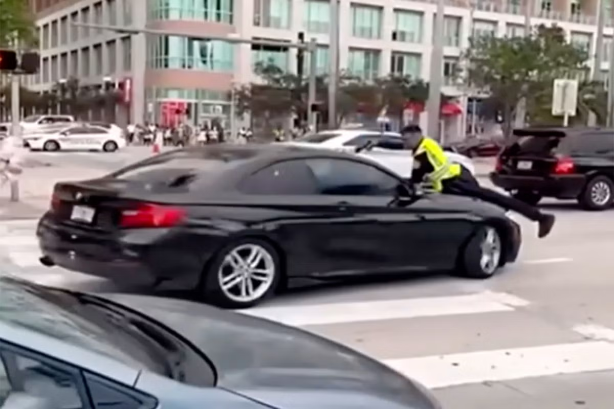 Miami Cop Fires on Driver