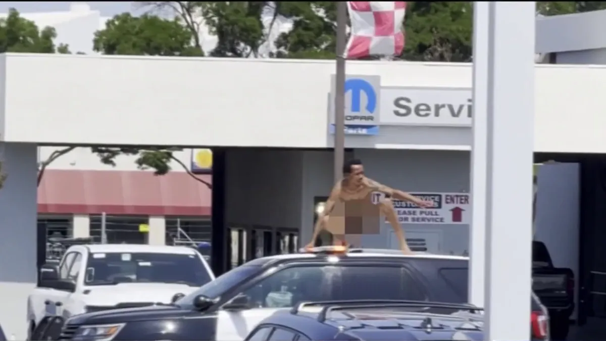 Naked Man Spotted Dancing