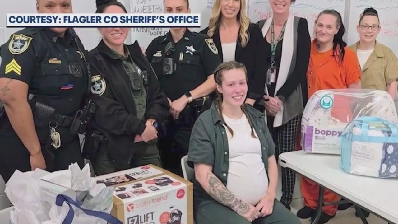 Pregnant Inmate Surprised with Baby Shower