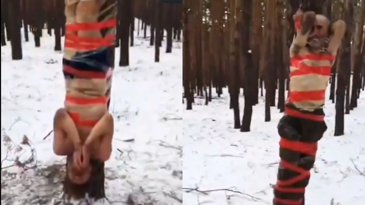 Taping Half-Naked Soldiers to Trees