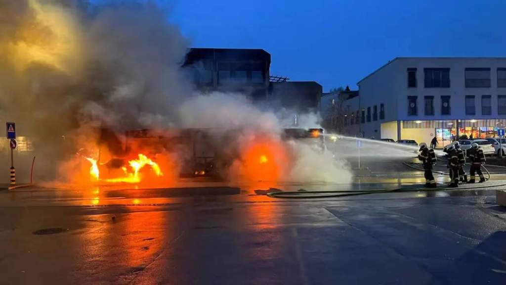 Man Sets Himself on Fire